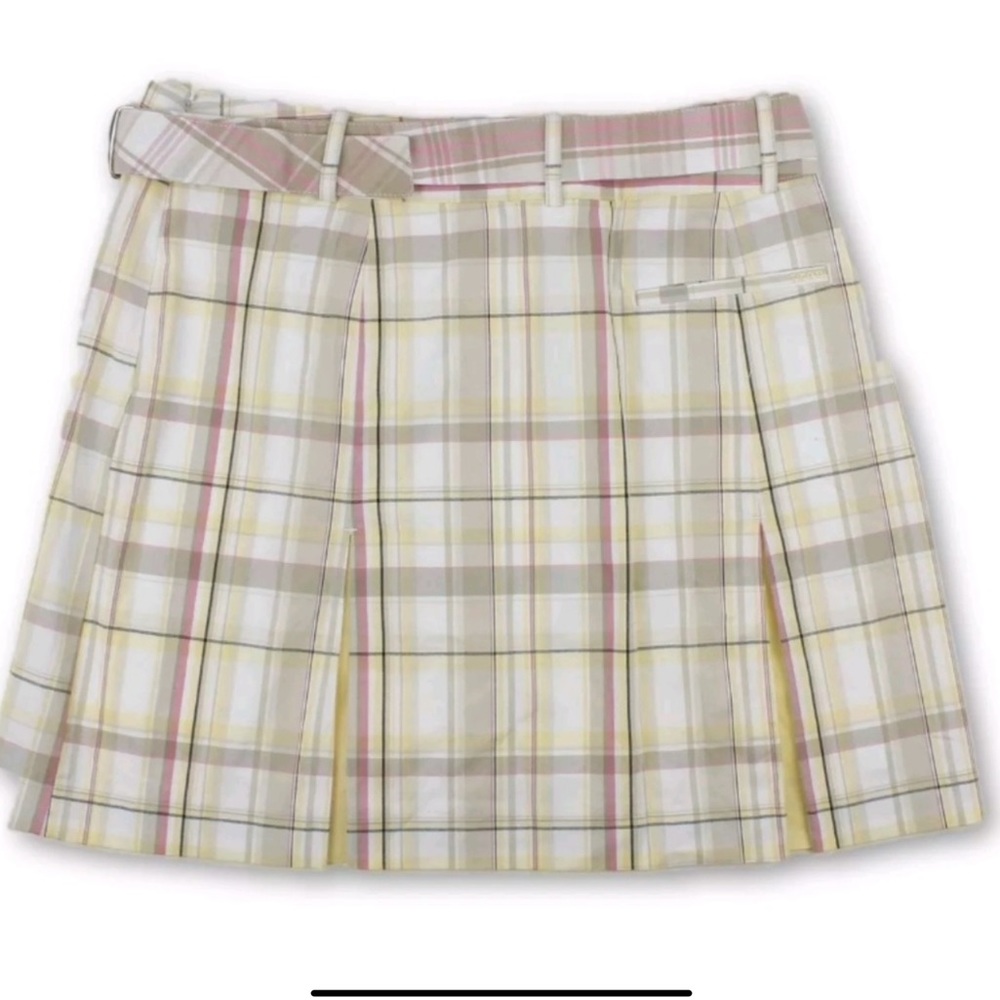 IZOD Stretch Golf Classix Plaid Active Skirt